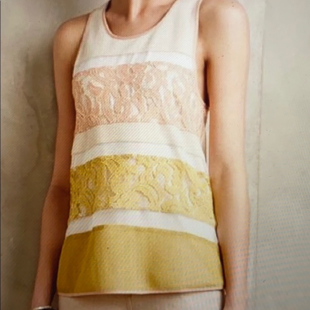 Anthropologie Sunday in Brooklyn Lace Tank M